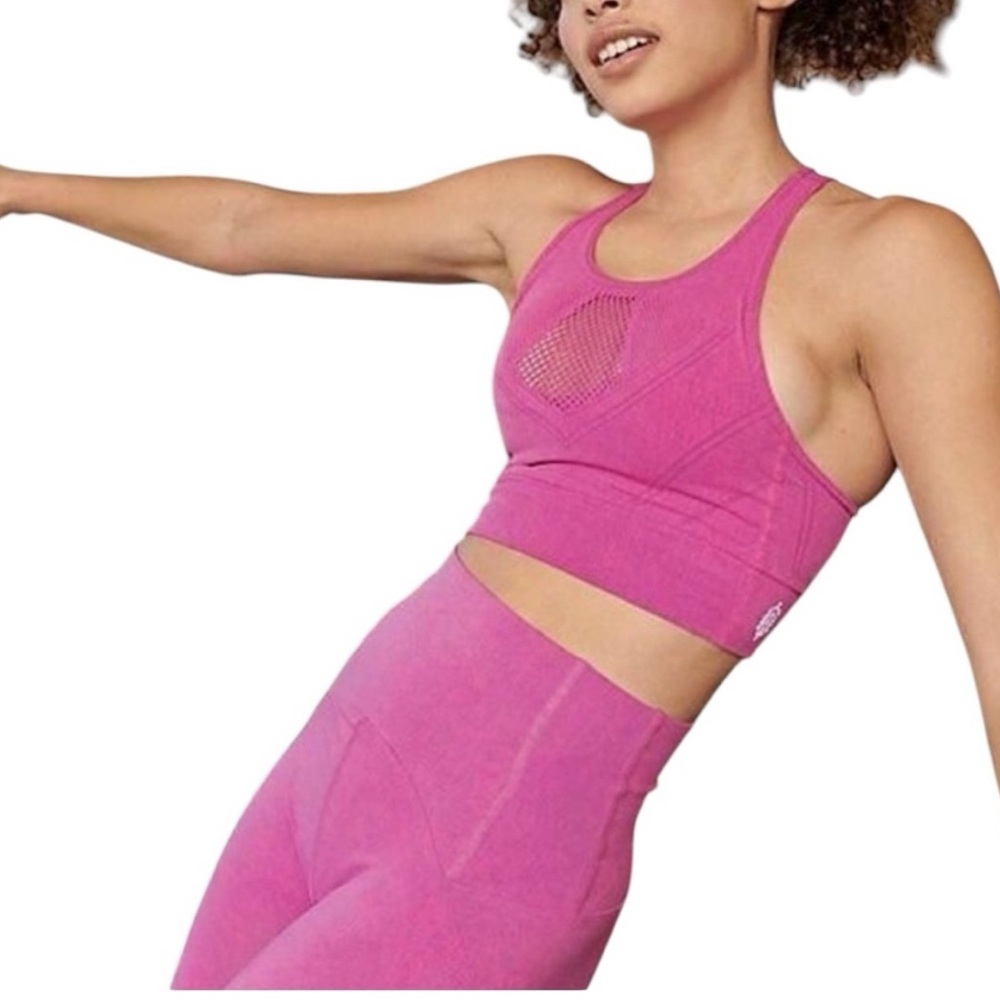 SET! Free People Movement Running Through My Mind Leggings and Bra - Azalea